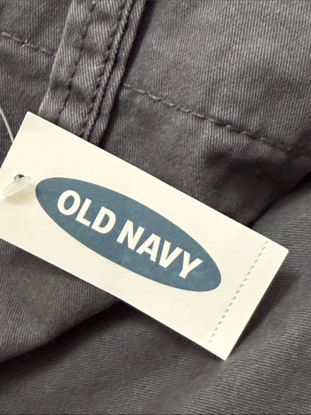 NWT Old Navy Blue Lived-In Straight Flat Front Cotton Casual Shorts